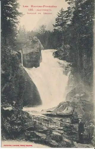 PC36436 Die hohen Pyrenäen. Wasserfallkauterets von Cerisey. L. Brüder. Nr. 120. B.