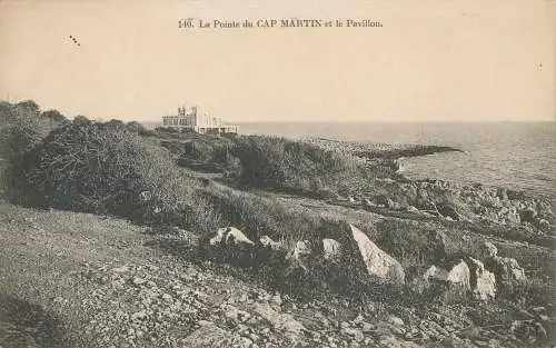 PC36956 Die Pointe du Cap Martin und der Pavillon. Nr. 140