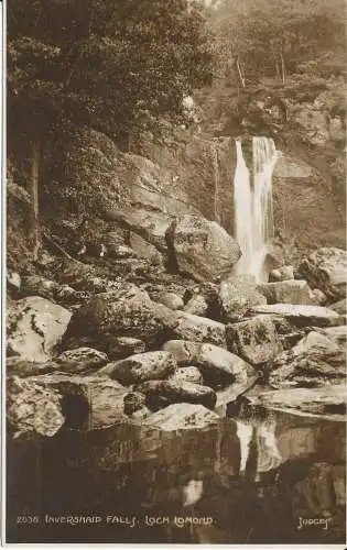 PC35472 Inversnaid Falls. Loch Lomond. Judges Ltd. Nr. 2036. RP