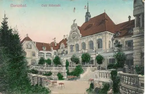 PC36867 Marienbad. Cafe Rubezahl. Hermann Poy. Nr. 1117. 1910. B. Hopkins