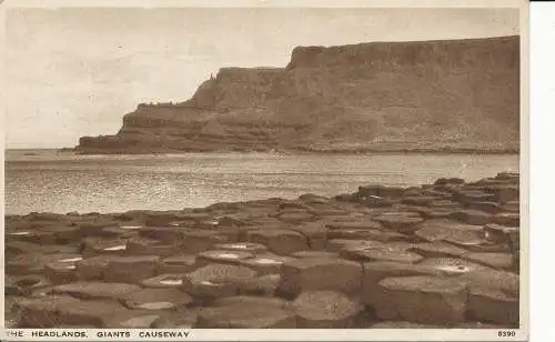 PC36317 Die Landzungen. Giants Causeway. Lachs. Nr. 8390. 1946. B. Hopkins