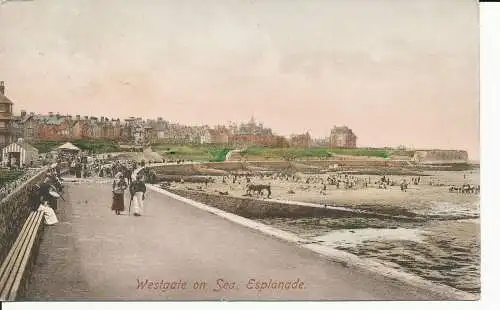 PC36292 Westgate on Sea. Esplanade. Frith. Nr. 44808. 1910