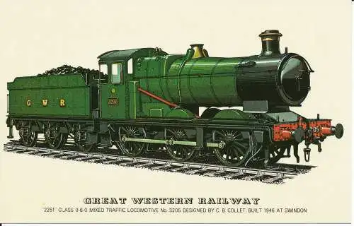 PC37111 Great Western Railway. 2251 Mischverkehrslokomotive Nr. 3205 der Klasse 060.