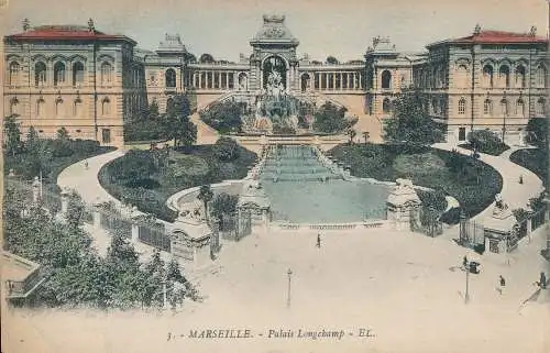 PC37016 Marseille. Palais Longchamp. E. L. Nr. 3