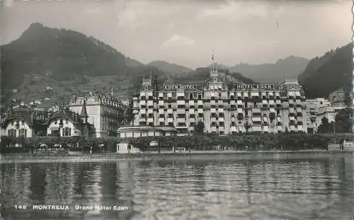 PC37066 von Montreux. Grand Hotel Eden. Ganguin und Laubscher