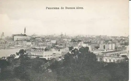 PC36917 Panorama von Buenos Aires. Carmelo Ibarra. B. Hopkins