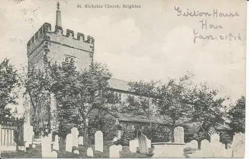 PC36328 Nikolauskirche. Brighton. Stiefel Cash. Pelham. Nr. 695. 1906. B. Hopk