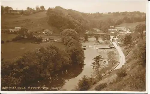 PC35513 River Swale. Richmond Yorks. Judges Ltd. Nr. 16207. RP