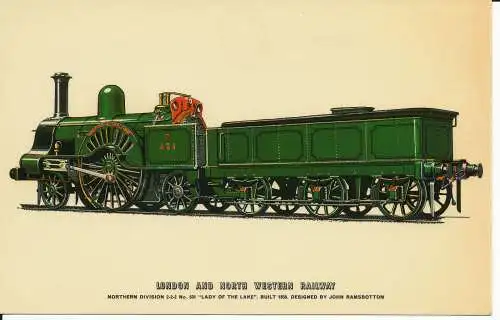 PC37107 London and North Western Railway. Northern Division. Dame vom See. P