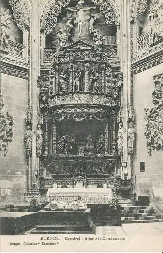 PC36972 Burgos. Kathedrale. Altar des Condestable. Excelsior. B. Hopkins