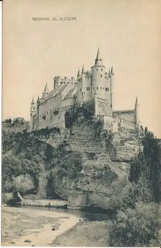 PC36968 Segovia. Der Alcazar. Hauser und Menet. B. Hopkins