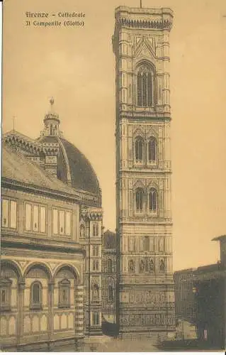 PC37207 Florenz. Kathedrale. Der Glockenturm. Giotto. B. Hopkins