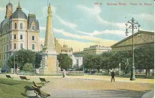 PC36913 Buenos Aires. Plaza de Mayo. Z. Fumagalli. Nr. 81. B. Hopkins