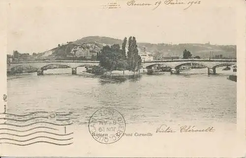 PC36453 Rouen. Die Corneille-Brücke. 1903. B. Hopkins