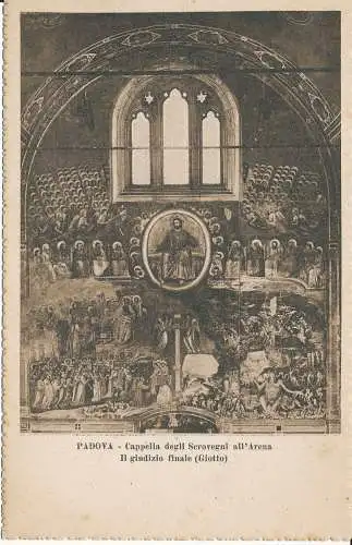 PC36489 Padua. Scrovegni-Kapelle in der Arena Das Jüngste Gericht. Giotto. B