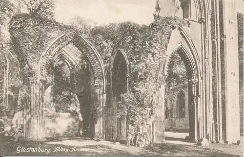 PC36394 Glastonbury. Abbey Arches. Frith. Nr. 38379