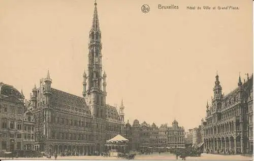 PC36514 Brüssel. Rathaus und Grand Place. Ern. Thill. B. Hopkins