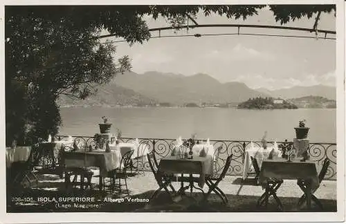 PC37636 Isola Superior. Hotel Verbano. Lago Maggiore. Brunner. RP. B. Hopkins