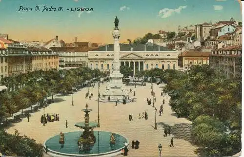 PC36539 Praca D. Pedro IV. Lissabon. 1917. B. Hopkins