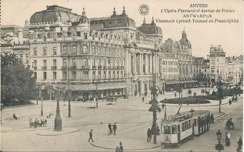 PC36509 Antwerpen. L Opera Flamand und Avenue de France. B. Hopkins