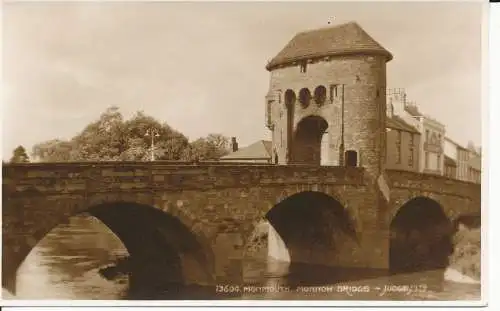 PC35530 Monmouth. Monnow Brücke. Judges Ltd. Nr. 13604. RP