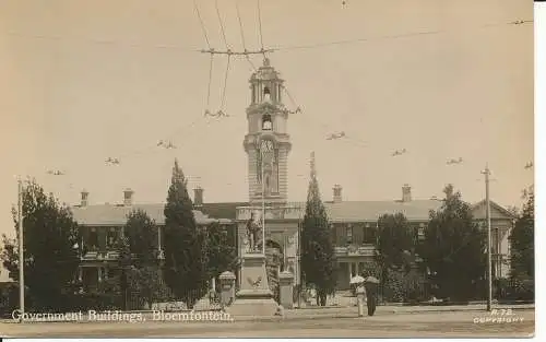 PC37218 Regierungsgebäude. Bloemfontein. Sapsco. Nr. R.72. RP. B. Hopkins