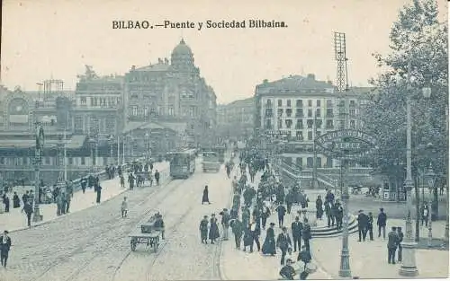 PC37223 Bilbao. Brücke und Gesellschaft Bilbaina. B. Hopkins