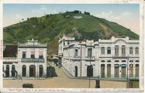 PC36980 Santos. Rua II de Junho und Monte Serrate. Nr. 253. B. Hopkins