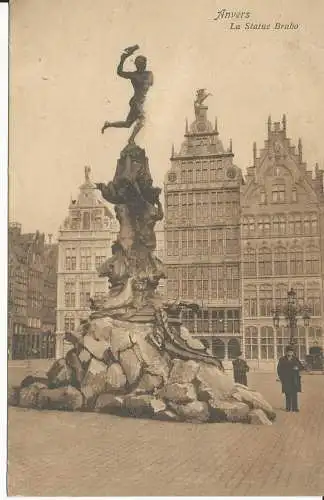 PC37472 Antwerpen. Die Brabo Statue