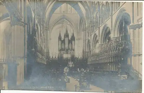 PC35786 The Choir Lincoln Minster. 1906. B. Hopkins