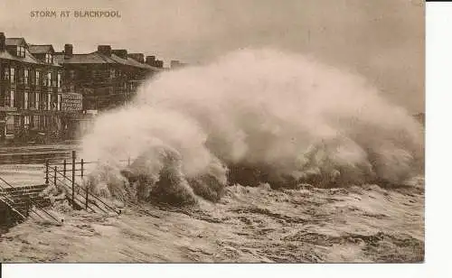 PC36295 Sturm in Blackpool. Vorschub. Nr. 9051. B. Hopkins