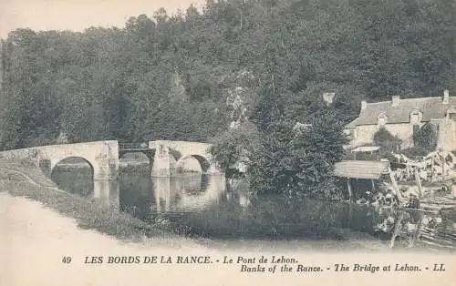 PC37248 Bänke der Rance. Die Brücke in Lehon. Levy und Neurdein vereint. Nr. 49