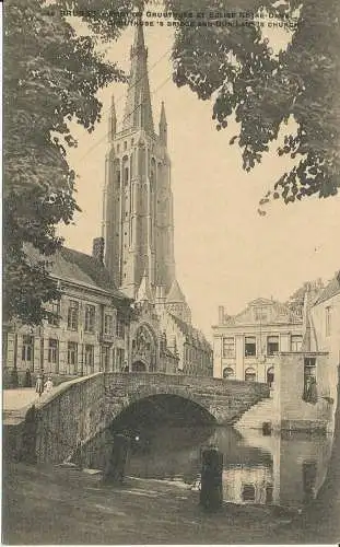 PC37722 Brügge. Gruuthuses-Brücke und unsere Damenkirche. Nelson. B. Hopkins