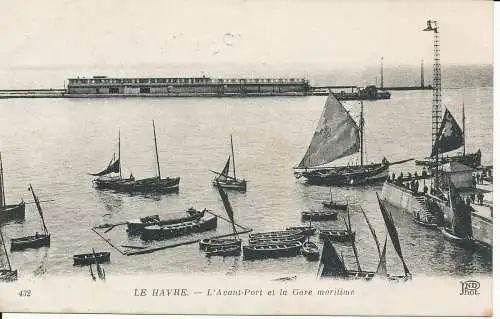 PC37174 Le Havre. L Vorhafen und Bahnhof. Neurdein. Nr. 432