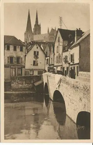 PC36618 La Douce France. Chartres. Alte Brücke und alte Häuser. Yvon. Nr. 11.