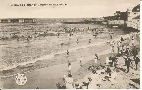 PC37080 Humewood Beach. Port Elizabeth. S. A.R Werbung. B. Hopkins