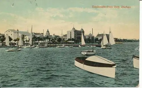 PC37256 Esplanade from Bay. Durban. Valentinstag. 1917. B. Hopkins