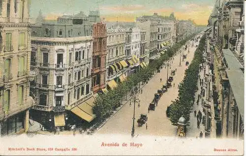 PC37683 Avenida de Mayo. Buenos Aires. Mitchell. B. Hopkins