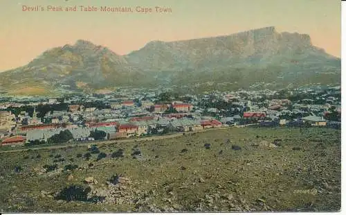 PC37070 Devils Peak and Tafelberg. Kapstadt. Valentinstag. Nr. 500184. B. Hopk