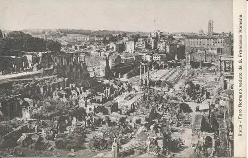 PC37613 Rom. Forum Romanum gesehen von St. Francesco Romana. Anderson. Nr. 51164. B.