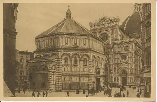 PC37638 Florenz. Domplatz und Baptisterium. B. Hopkins