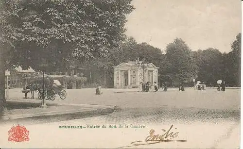 PC37729 Brüssel. Eingang des Bois de la Cambre. 1920. B. Hopkins