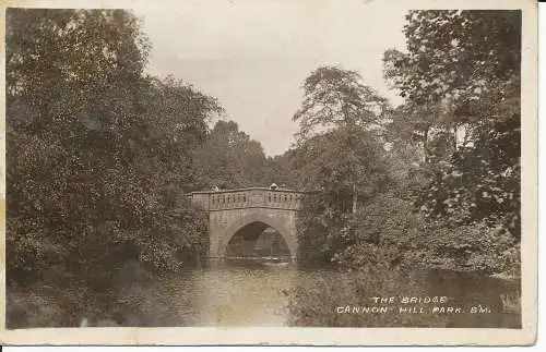 PC35773 Die Brücke. Cannon Hill Park. 1912. B. Hopkins