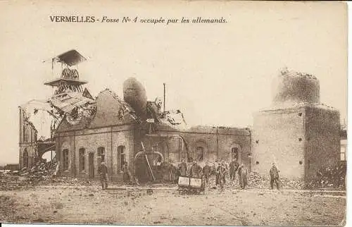 PC37275 Wermellen. Grube Nr. 4 von den Deutschen besetzt. Turbiez. B. Hopkins