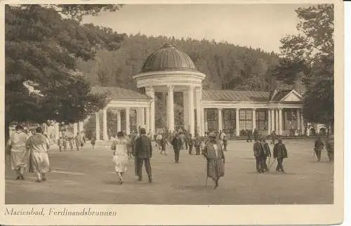 PC37594 Marienbad. Ferdinandsbrunnen. H. Lampalzer. Nr. 34. 1937. B. Hopkins