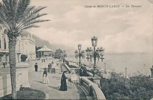 PC37270 Casino de Monte Carlo. Die Terrassen. 1907