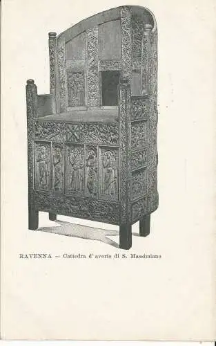 PC37509 Ravenna. Elfenbeinlehrstuhl S. Maximian. E. Tafel. B. Hopkins