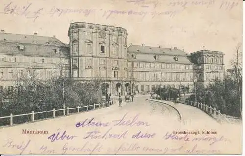 PC37321 Mannheim. Großherzogl. Schloss. 1904. B. Hopkins