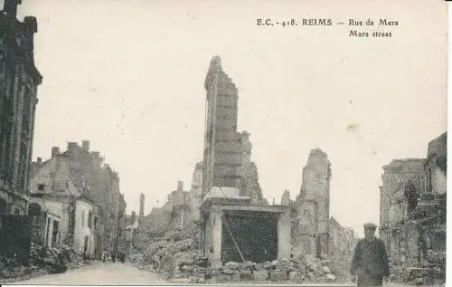 PC37769 Reims. Mars Street. E. C. Nr. 418