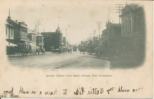 PC37599 Queen Street von der Main Street. Port Elizabeth. B. Hopkins